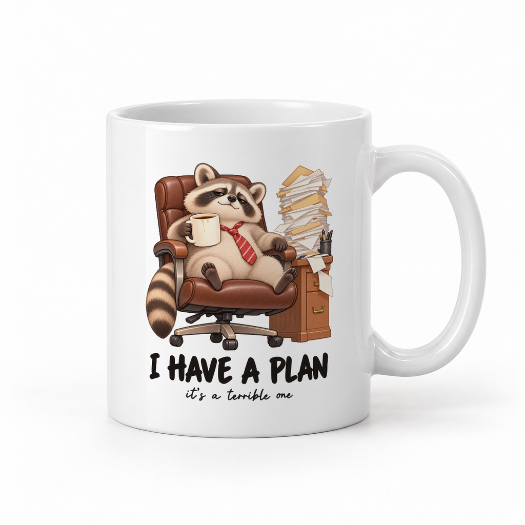 [OT-HRN-010] Hrnek s motivem I have a plan It's a terrible one