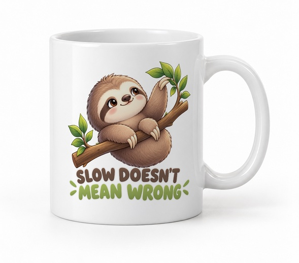 [OT-HRN-014] Hrnek s motivem Slow is not wrong